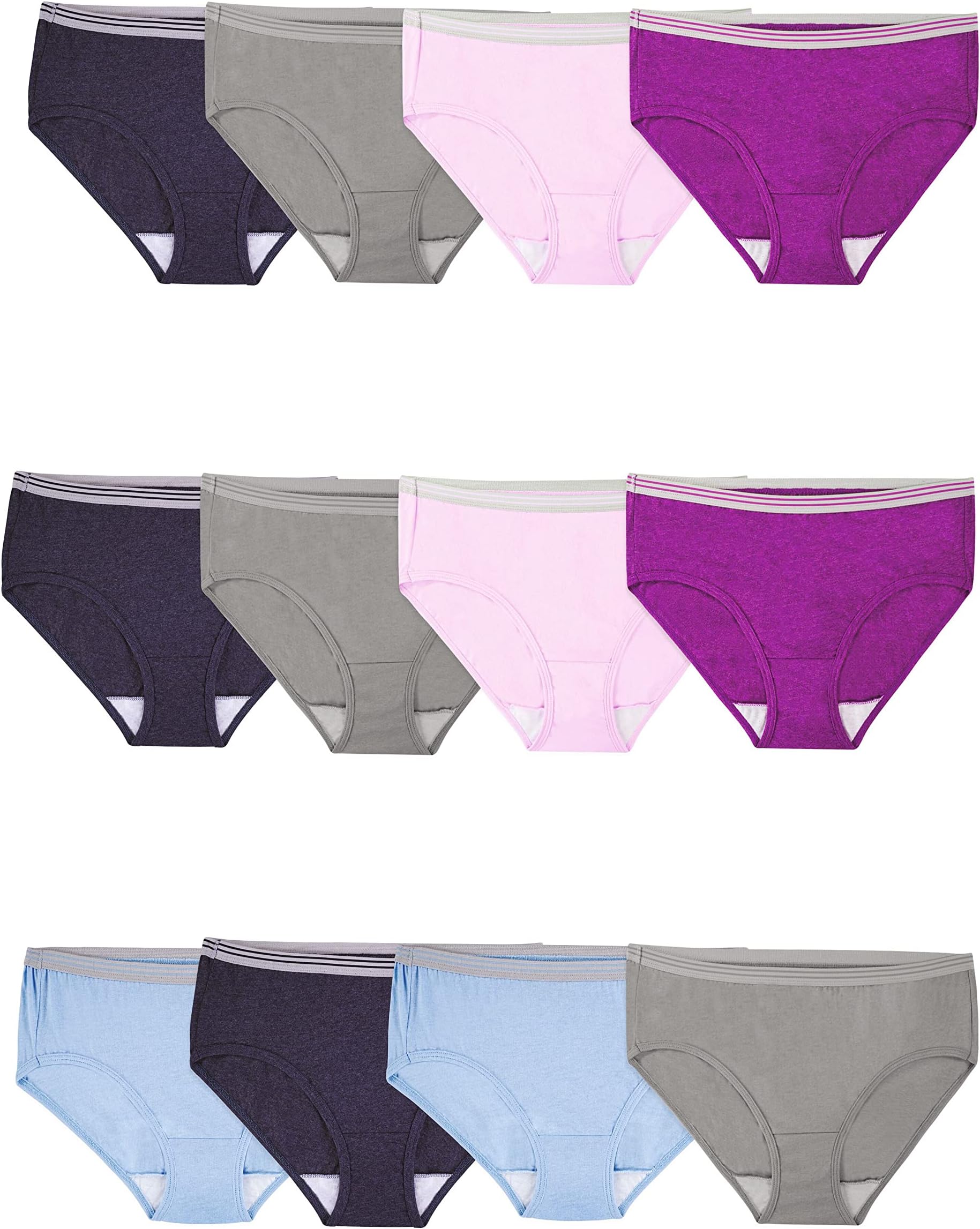 Women's Eversoft Cotton Underwear Multipacks, Tag Free & Breathable, Available in Plus Size