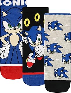 Sonic The Hedgehog Calcetines Paquete de 3 para Niños