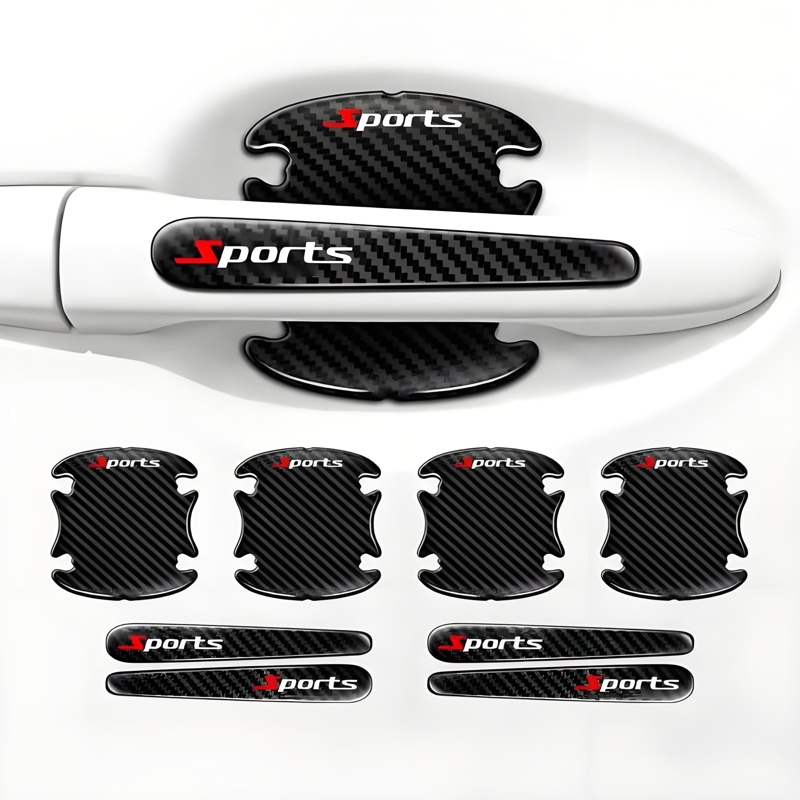 VAPORVERSE 8 Pcs Car Door Handle Protector Set for Peugeot 5008 2015-2023