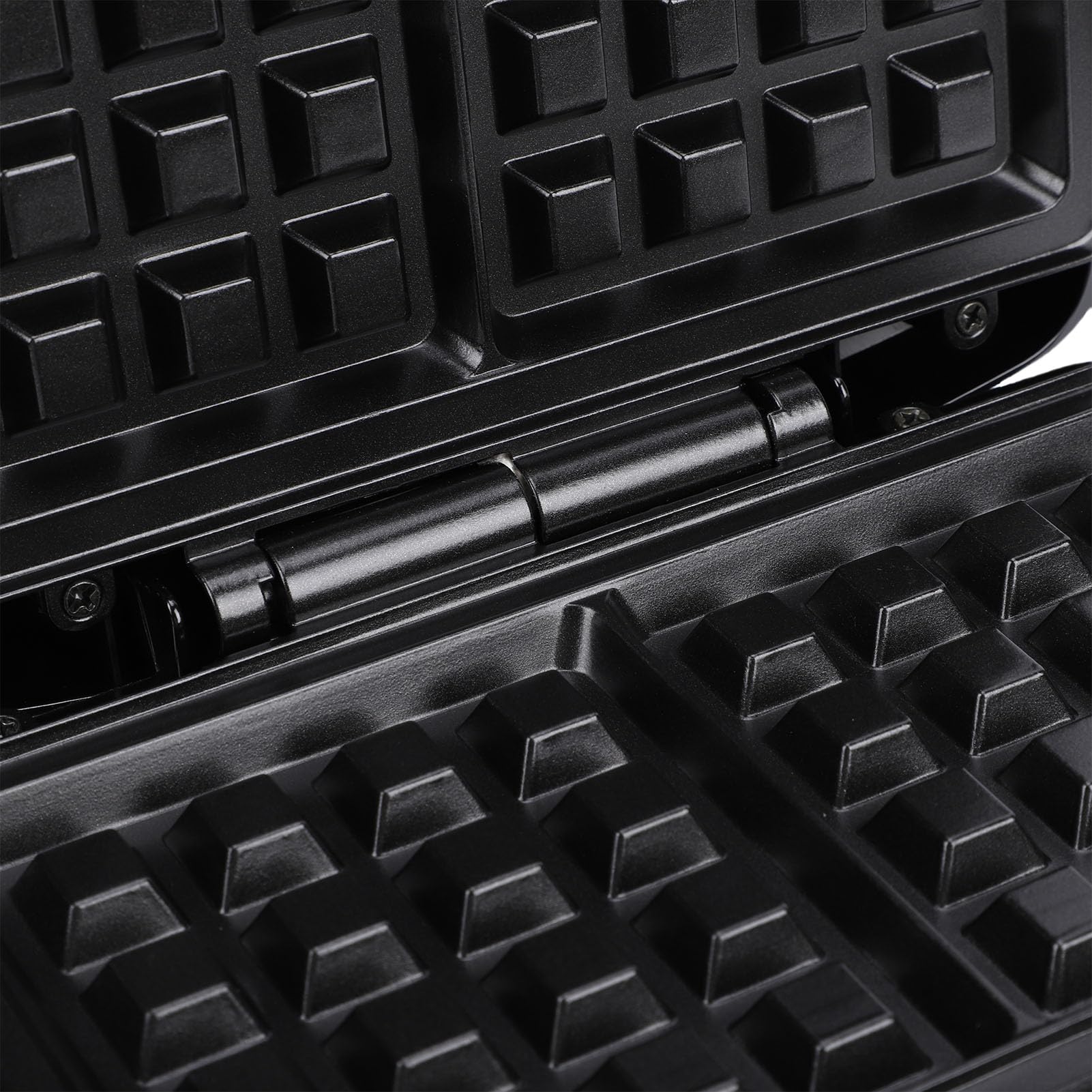 Pssopp Gofrera Belga Eléctrica Antiadherente Gourmet, Diseño Compacto con Luces Indicadoras y Fácil Limpieza para Desayunos y Meriendas