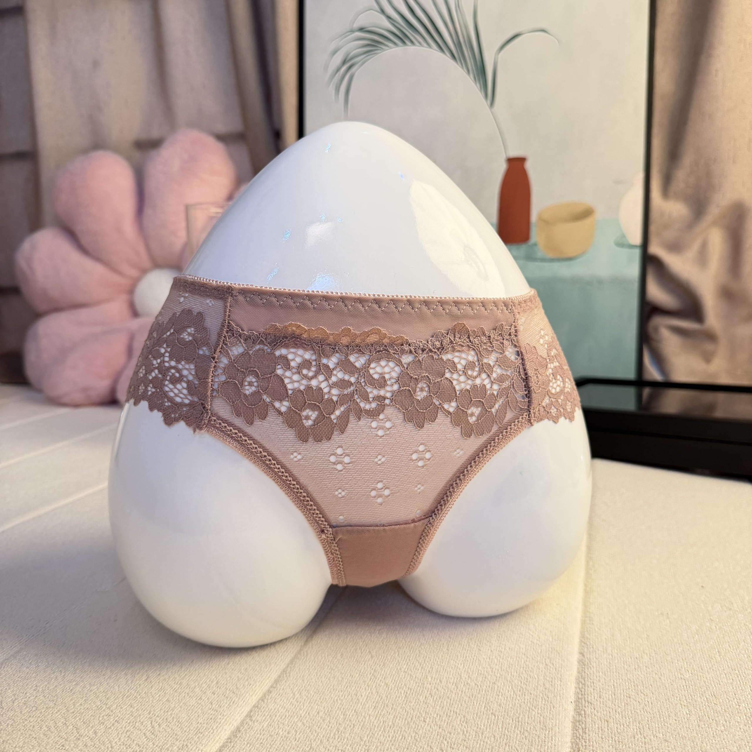 Damen-Slip, dehnbar, Spitze, Baumwolle, Schritt, Tangas, Slips, Damen, sexy Schlüpfer, Netz-Höschen, Übergröße, Unterwäsche, Low-Rise-Tangas, G-String, weicher Hipster, atmungsaktiv, durchsichtiger
