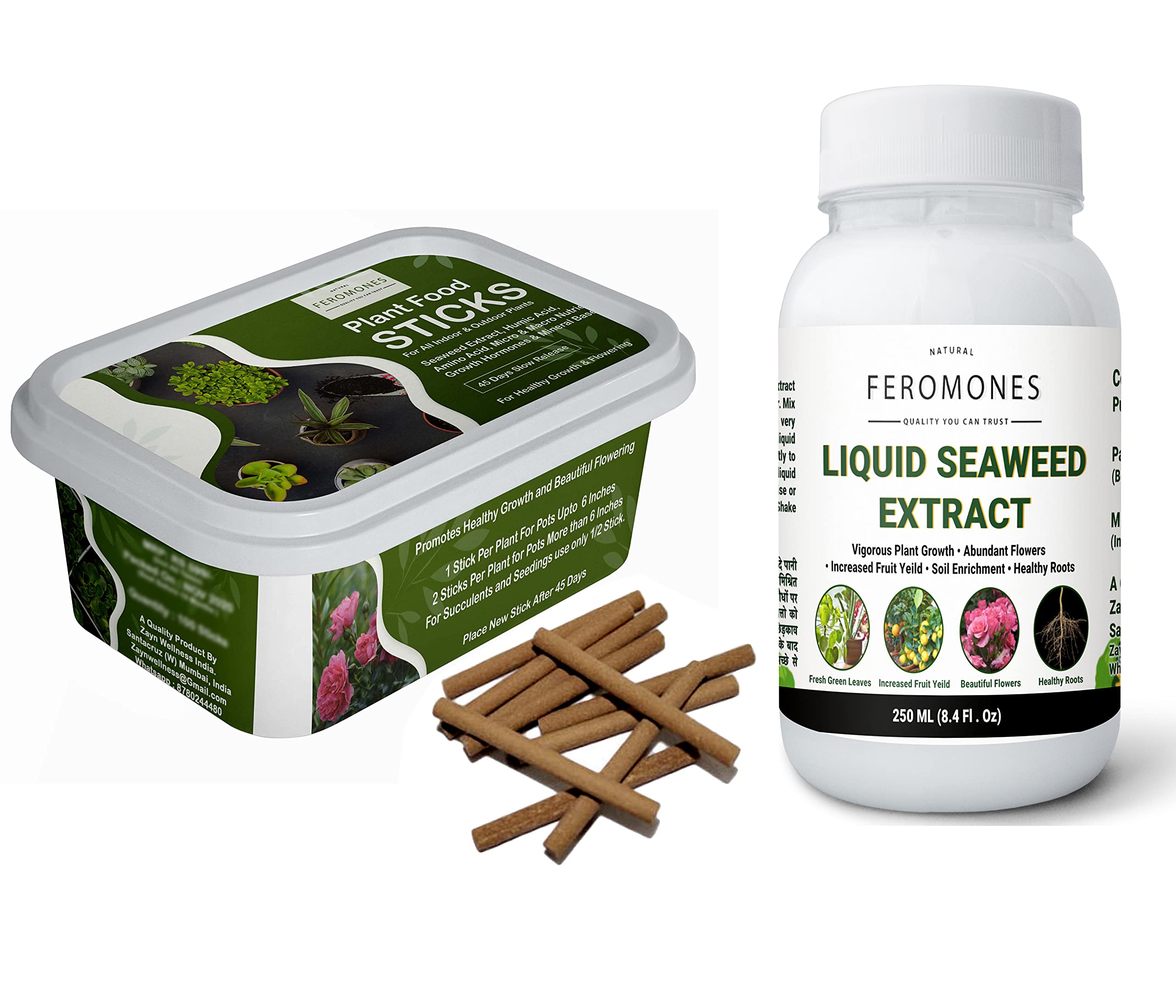 See full amazon price history chart for FEROMONES Combo of Fertilizer Sticks 100 & Seaweed Liquid Fertilizer � Fertilizer for Plants in Home Gardening FEROMONES Combo of Fertilizer Sticks 100 & Seaweed Liquid Fertilizer � Fertilizer for Plants in Home Gardening (B091KKHDY1) Amazon Price History, Amazon Price Tracker