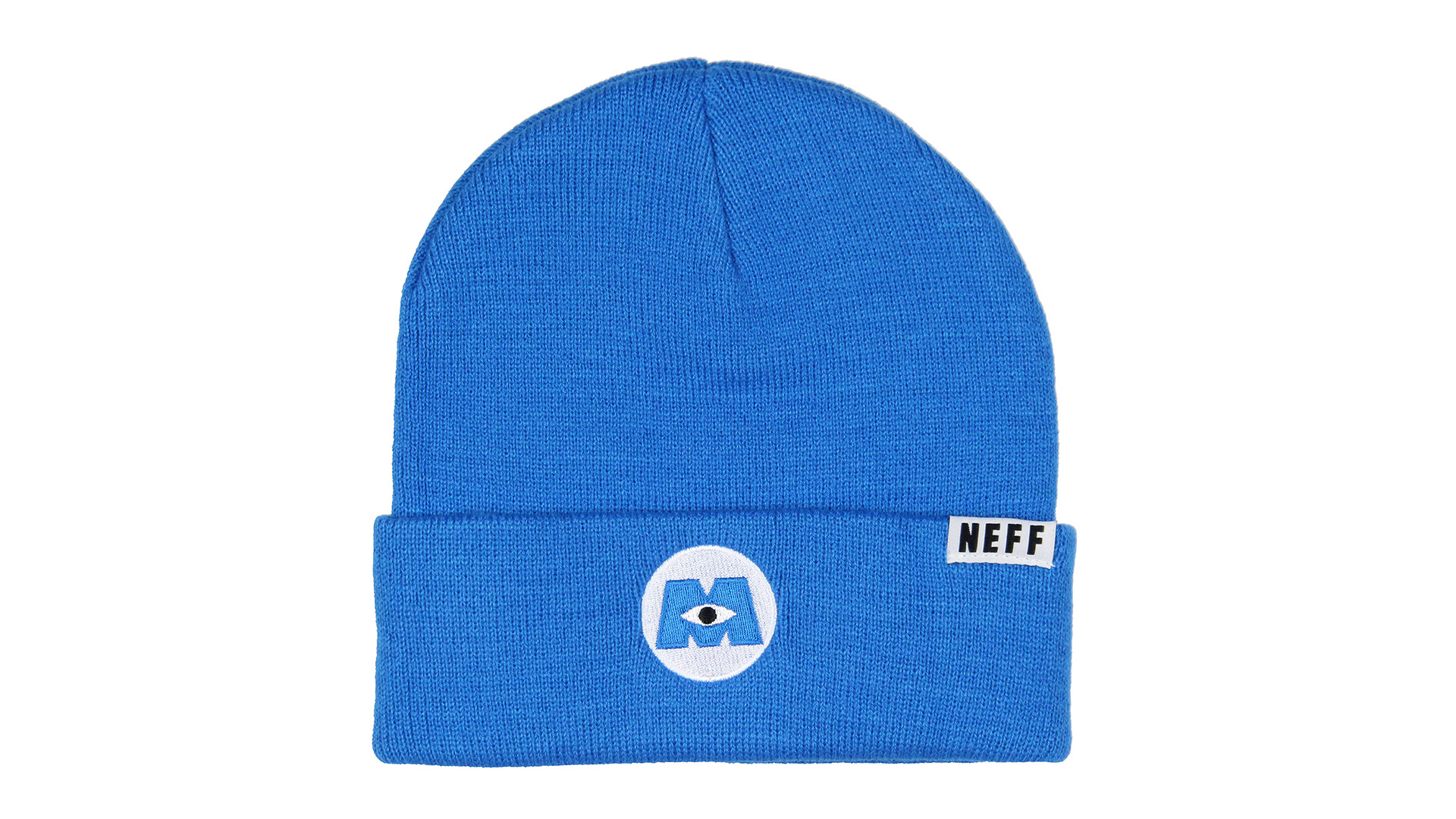 Neff Monsters Inc Embroidered Logo Fold Cuff Adult Beanie OSFM