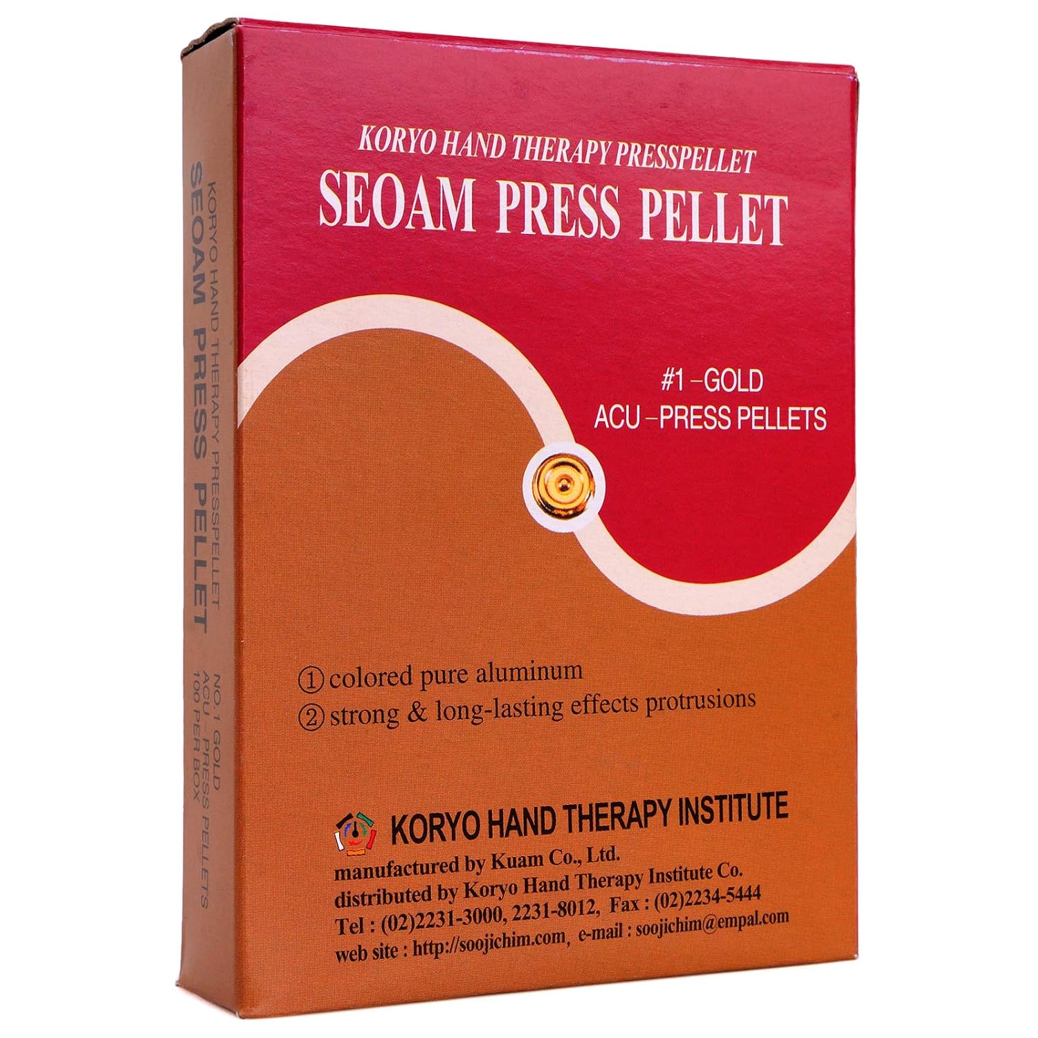 KHT Korean Koryo Hand Therapy Seoam Seoambong Press Pellet #1-Gold (1)