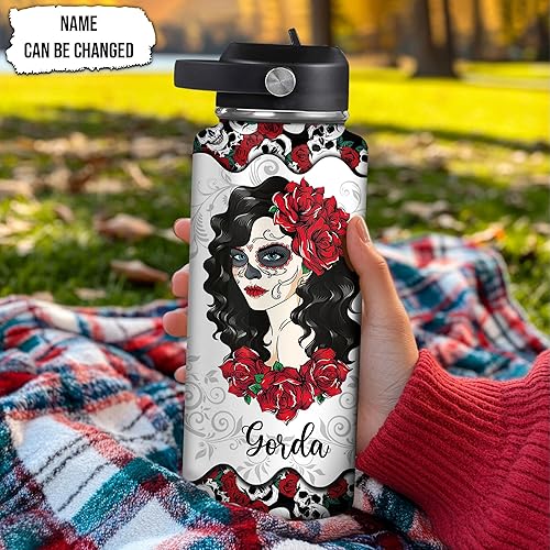 Miniatura 2 de Hyturtle Regalos personalizados para los amantes del cráneo de azúcar, regalos para mujeres en cumpleaños, Acción de Gracias, Navidad, I'm Not Sugar