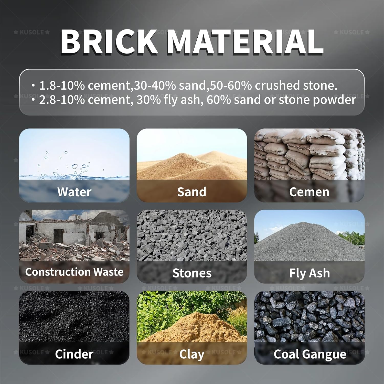 Cement Block Forming Machine, Brick Making Machine, Multiple Molds Optional, 23kn Pressure, 45s Fast Forming, 30 Bricks/H, Suitable for Home Use, Farm Manufacturing, Etc. Three-HoleBrick