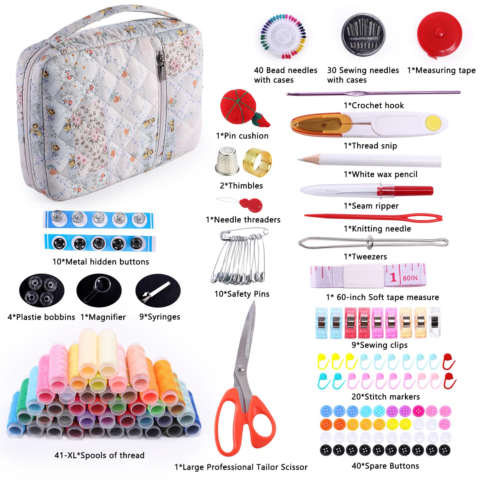 Complete Sewing Kit for Beginners - 230pcs! -2 Complete Sewing Kit for Beginners - 230pcs! -2
