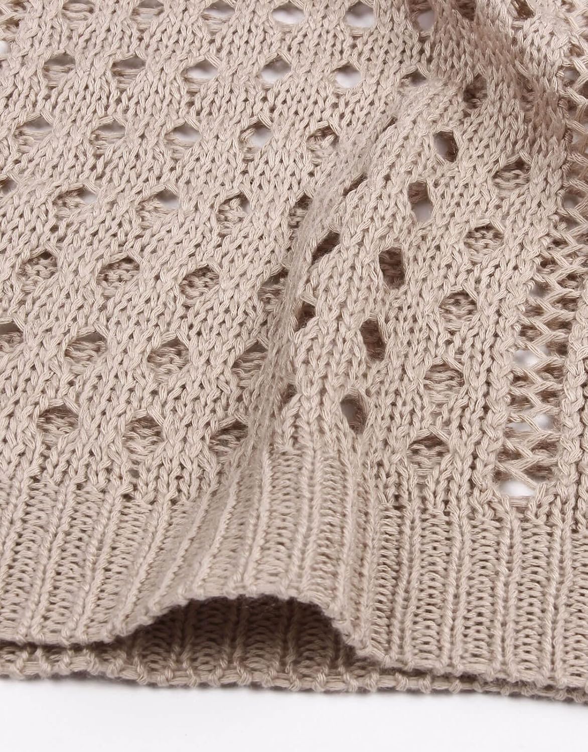 Long Crochet Cover Ups for Women Sleeveless Hollow Out Swimsuit Swimwear Beachwear Side Split Beach Dresses