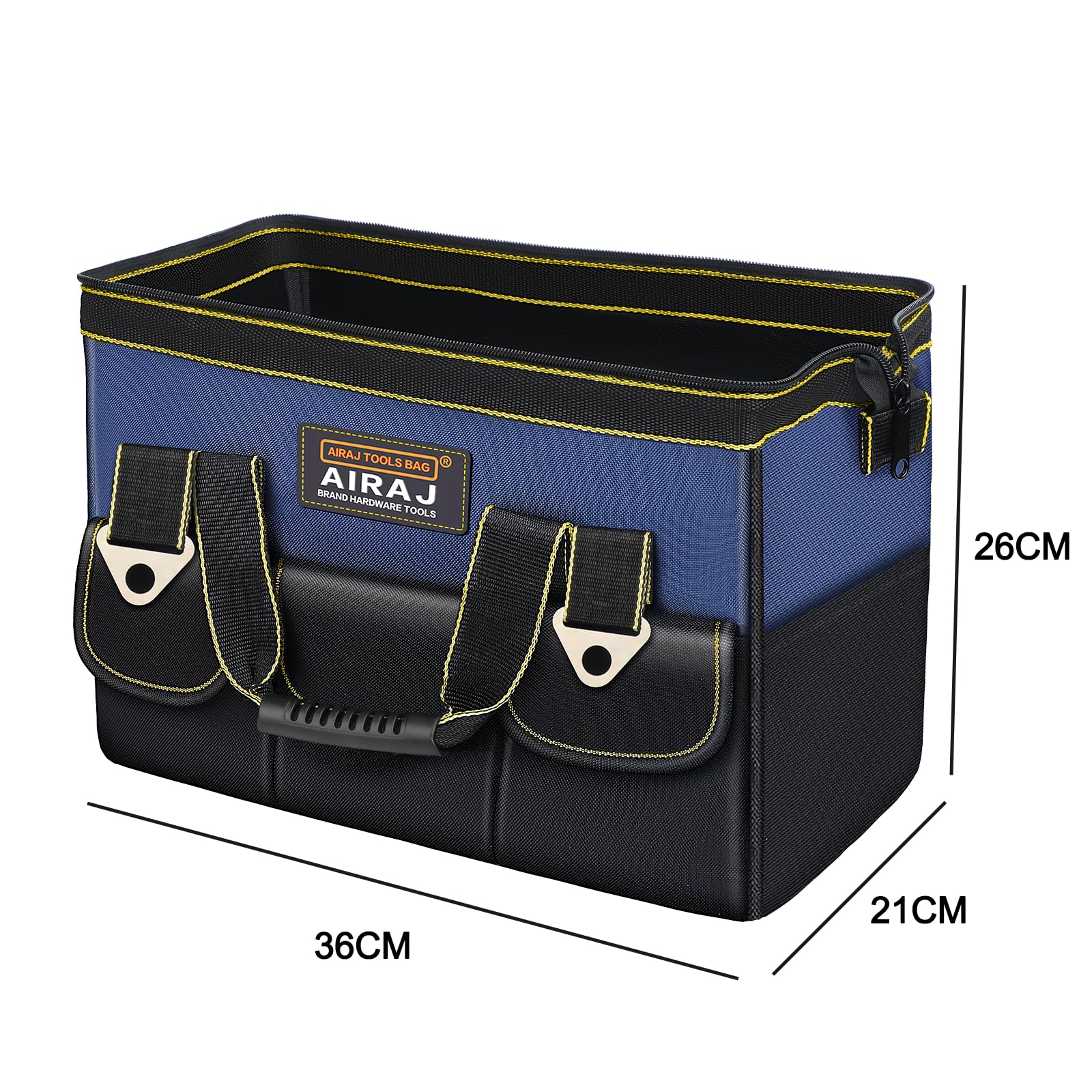 AIRAJ36*21 * 26CM Bolsa De Herramientas Multifuncional,Bolsa De Herramientas Impermeable,Correa De Hombro Ajustable,Adecuada Para El Hogar,Carpintería,Bolsa De Almacenamiento De Electricista