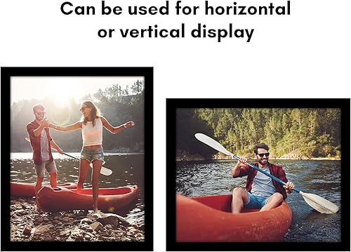 Vista 47 de Americanflat - Marco para póster de 71 x 74 cm con plexiglás pulido, portarretratos negro de madera industrializada, Epic Collection, marco ancho