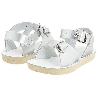 Salt Water Sandal by Hoy Shoes Sun San Surfer (Toddler/Little Kid) Girls Shoes Silver