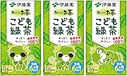 伊藤園 おーいお茶 こども緑茶 紙パック (125ml×3本)×12個