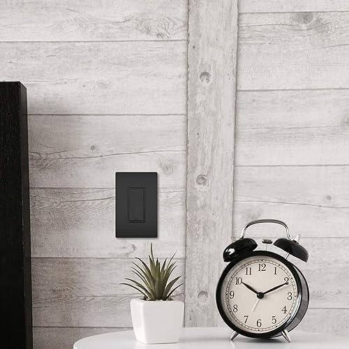 Vista 65 de Legrand - Pass & Seymour - Interruptor de luz de 15 amperios con interruptor de pared basculante, interruptor de luz basculante de un solo polo