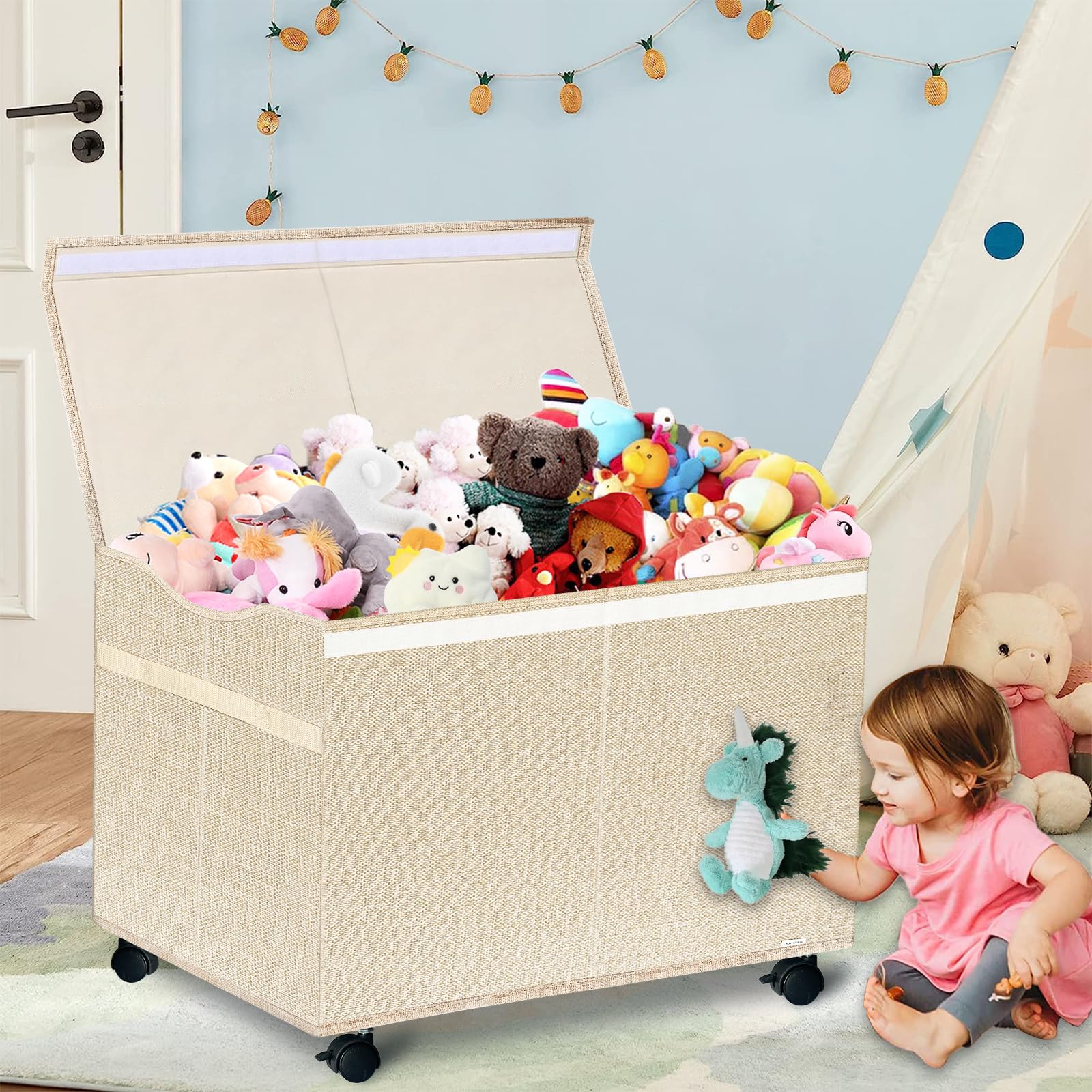 Boîte De Rangement Pour Jouets Avec Roulettes – Grand Bac