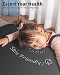SAIJI Bureau Lap Lap Table de lit pour ordinateur portable, Support pour ordinateur portatif pour lit, Portable Bureau debout léger pour écrire Manger le plancher de canapé pour adultes enfants (20.5"*11.8", Noir)