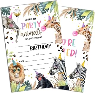 Calling All Party Animals Safari Style Invites