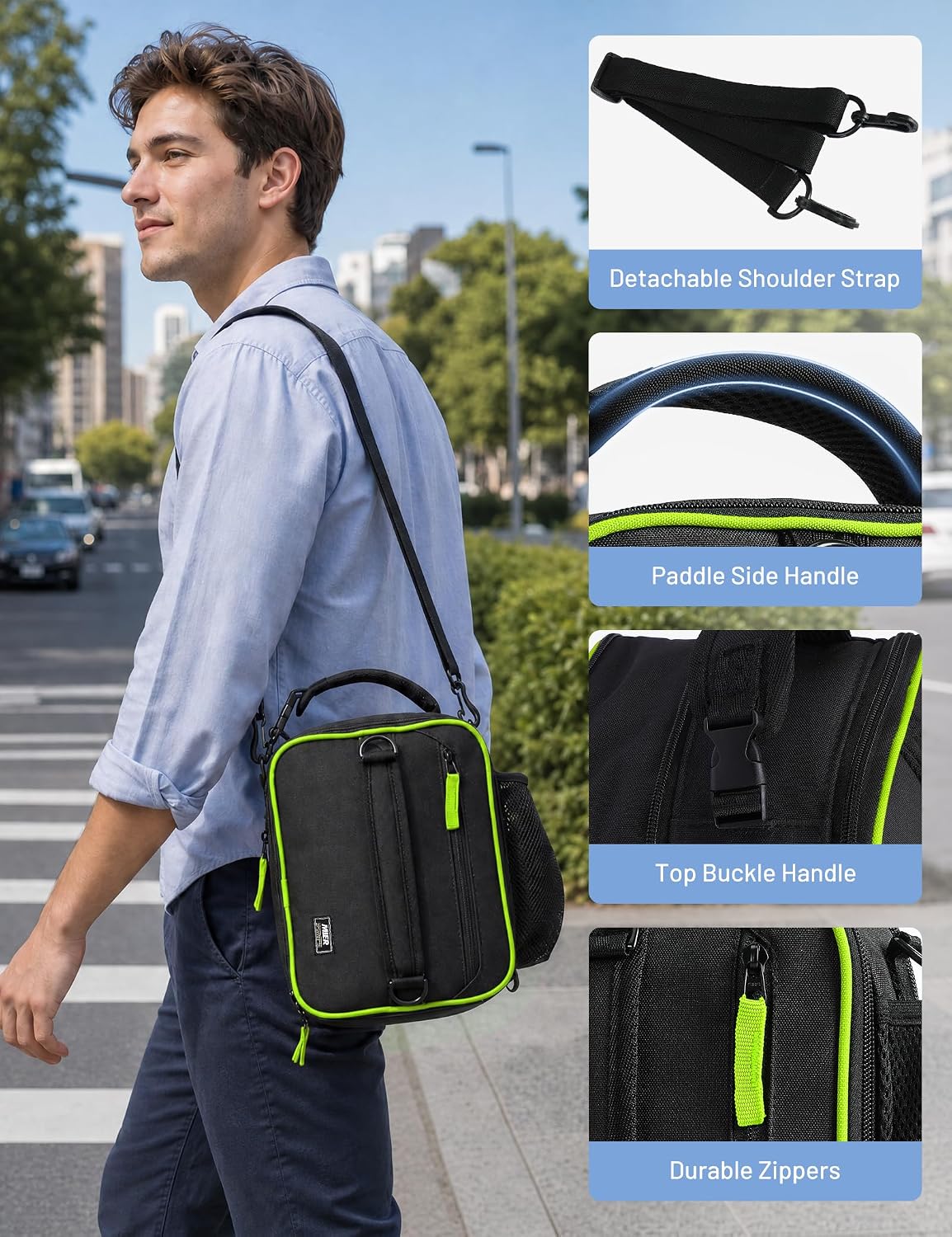 Mier Expandable Small Lunch Box Men