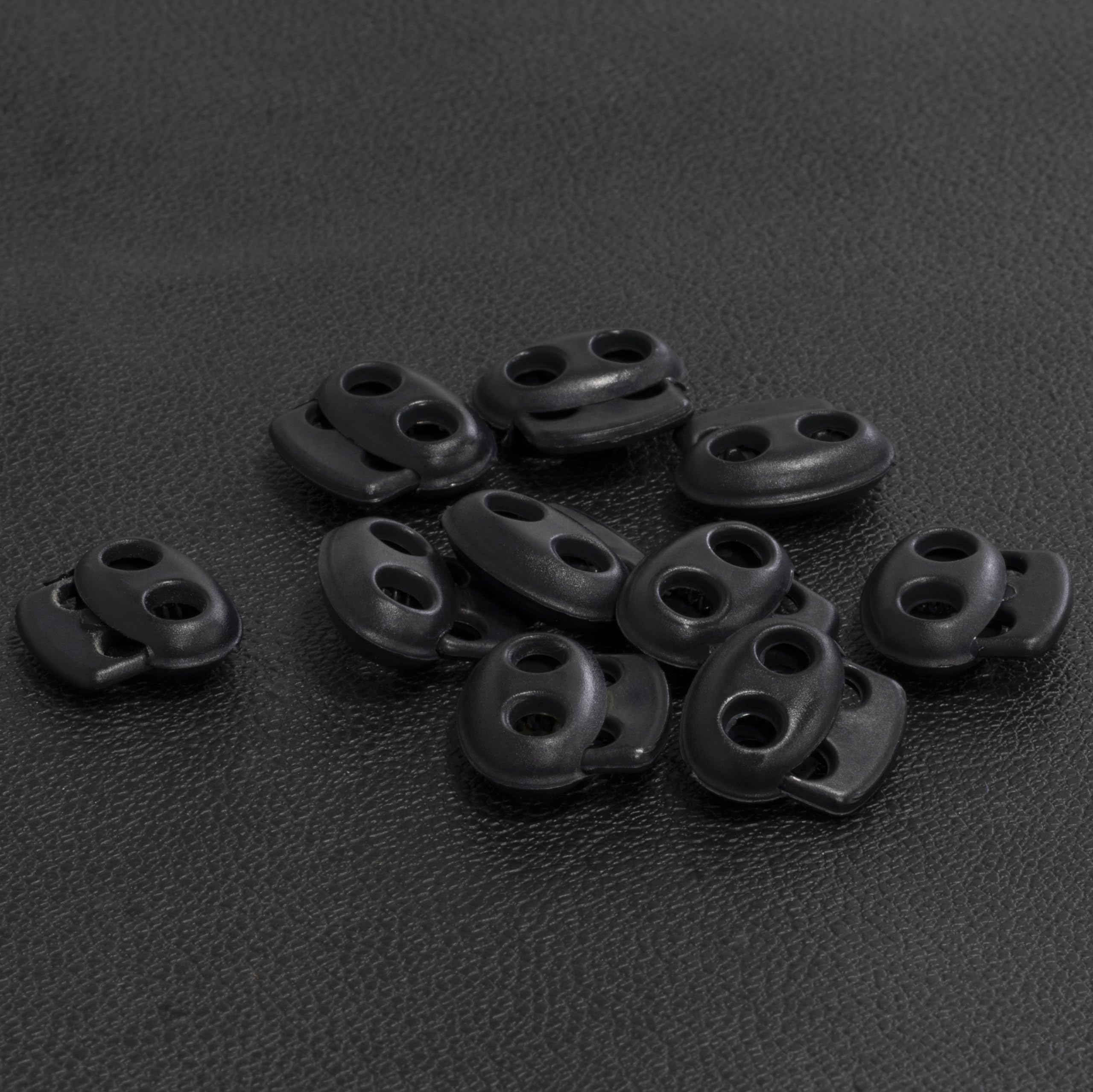 Bloque-cordons à Ressort - Lot De 12 Pièces - Ouverture 10 Mm - Plastique Blanc - Pour Vêtements, Sacs à Dos, Chaussures
