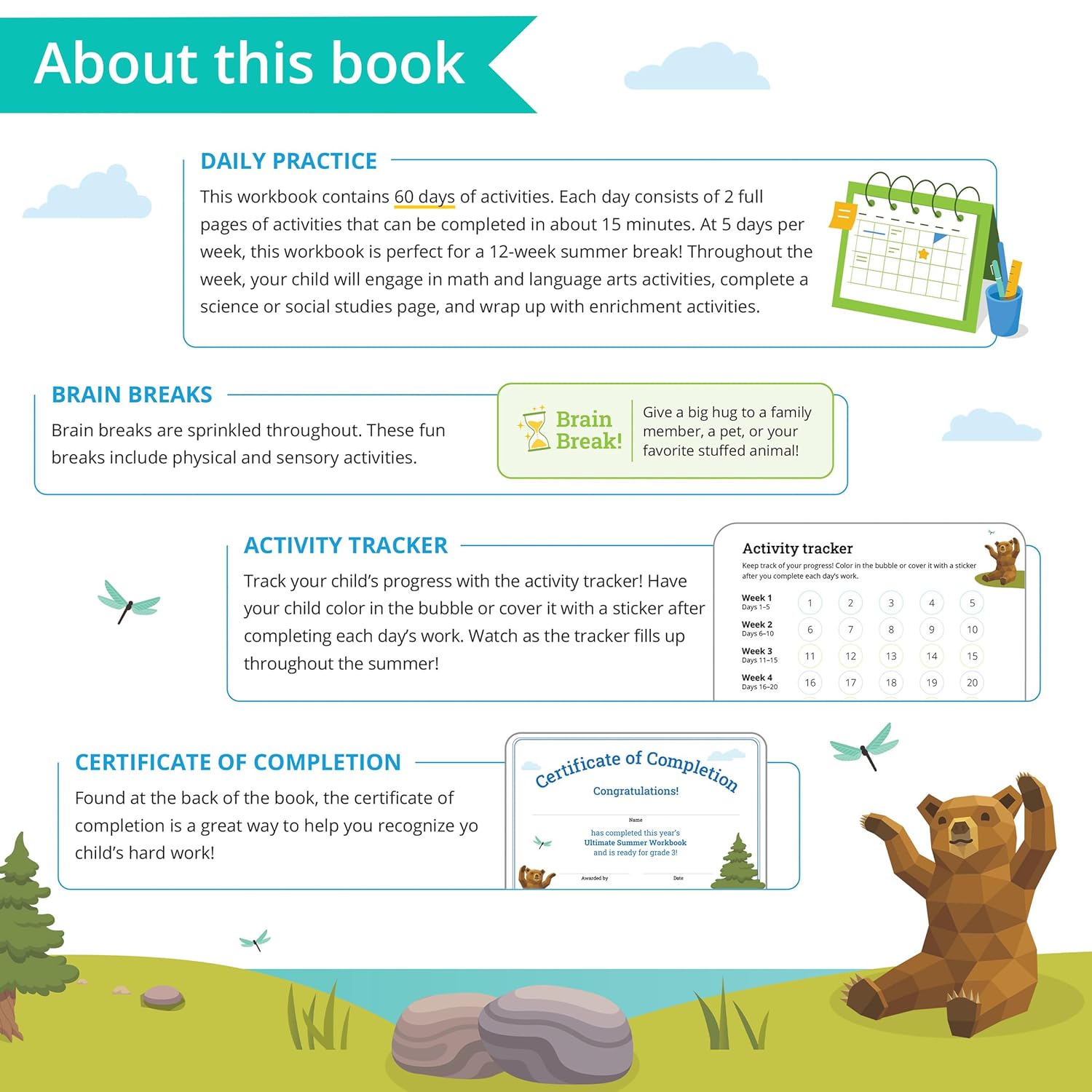 IXL Ultimate Summer 2nd to 3rd Grade Workbooks, Math, Reading Comprehension, Language Arts, Geography, Science, Social Studies, and Writing Practice for Kids (IXL Ultimate Summer Workbooks)