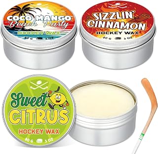 3 Pack Hockey Wax Scent Hockey Stick Wax Reusable Blade Wax for Hockey Players Maximum Grip Protection