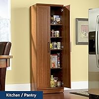 Vista 4 de Sauder HomePlus Storage Cabinet/ Pantry cabinets, Sienna Oak finish