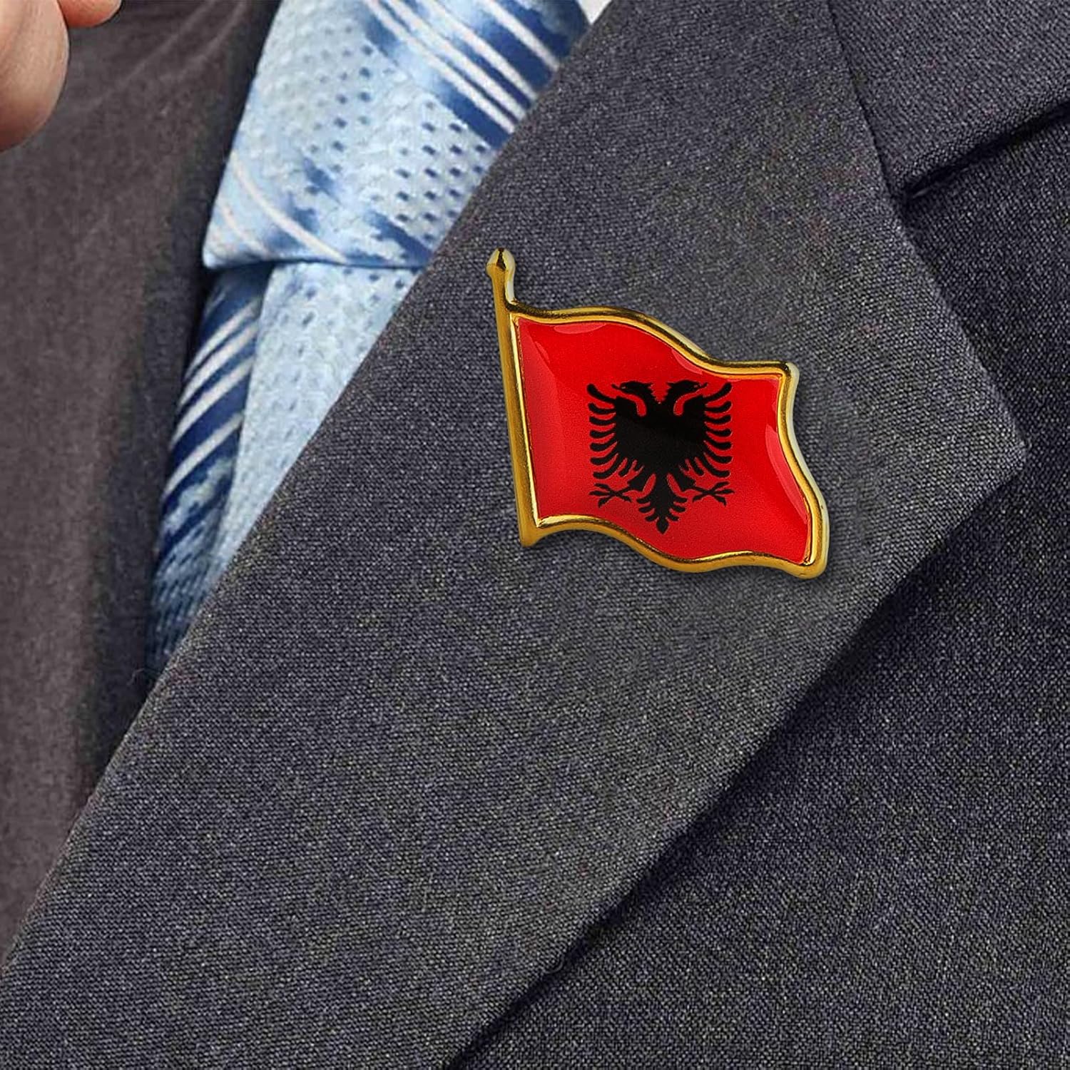 Country Flag Brooch Metal Alloy Souvenir Pin Shirt Hat Backpack Jewelry Accessories Decoration Party Christmas Gift Badge International Travel Pin - Image 4