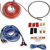 Vista 1 de 10 Gauge Amp 1500W Auto Car Audio System Kit Altavoz Completo Subwoofer Amplificador Instalar Cable de cableado