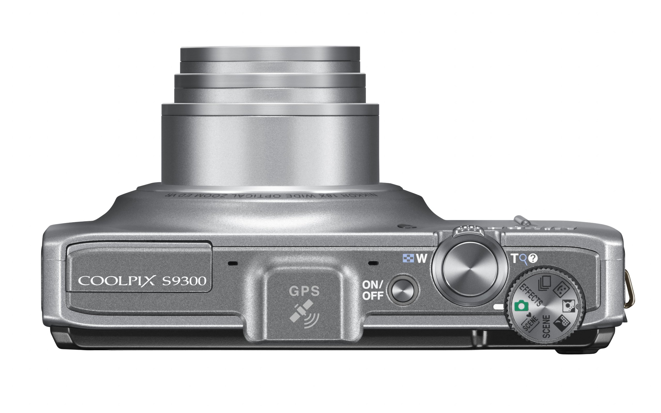 Nikon Coolpix S9300 Digital Camera - Silver (16MP, 18x Optical