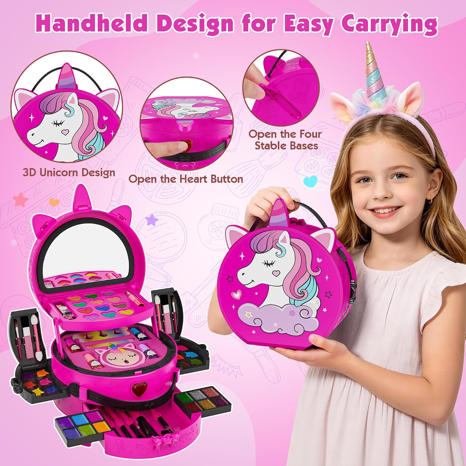 59 Pcs Kid Makeup Kit Toy