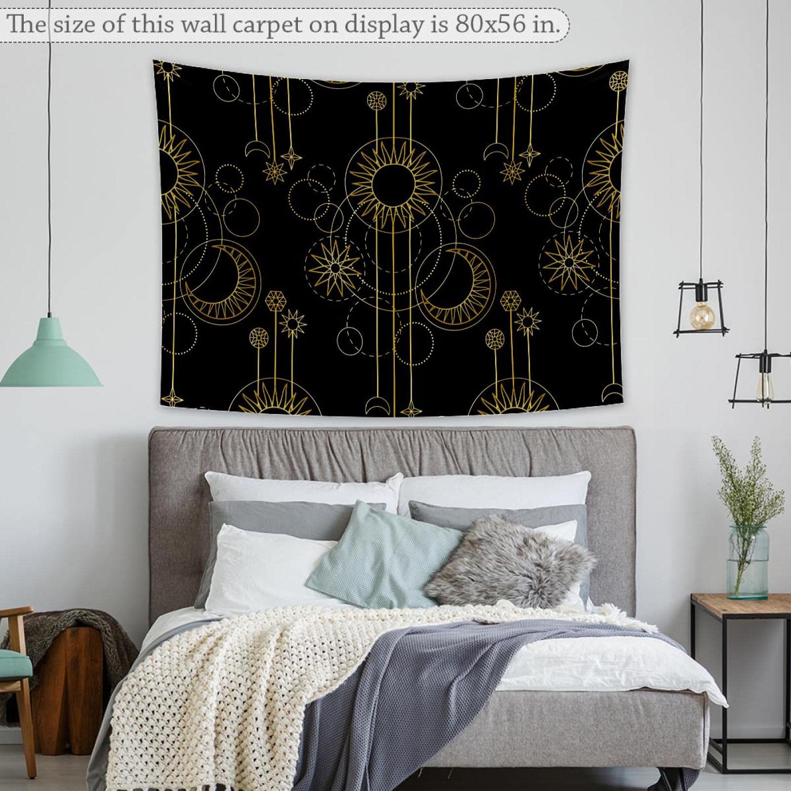 YlobdolY Arazzo extra large tinta unita da appendere alla parete, arazzo decorativo rettangolare da parete monocolore, per camera da letto, soggiorno
