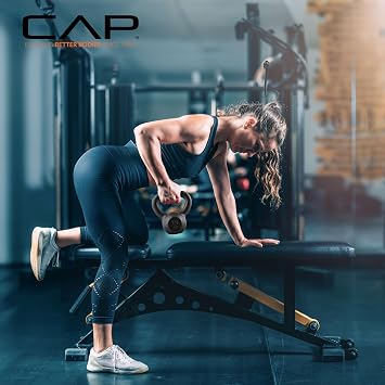 CAP Cast Iron Kettlebell Singles & Sets, Wide Handle, Flat Base