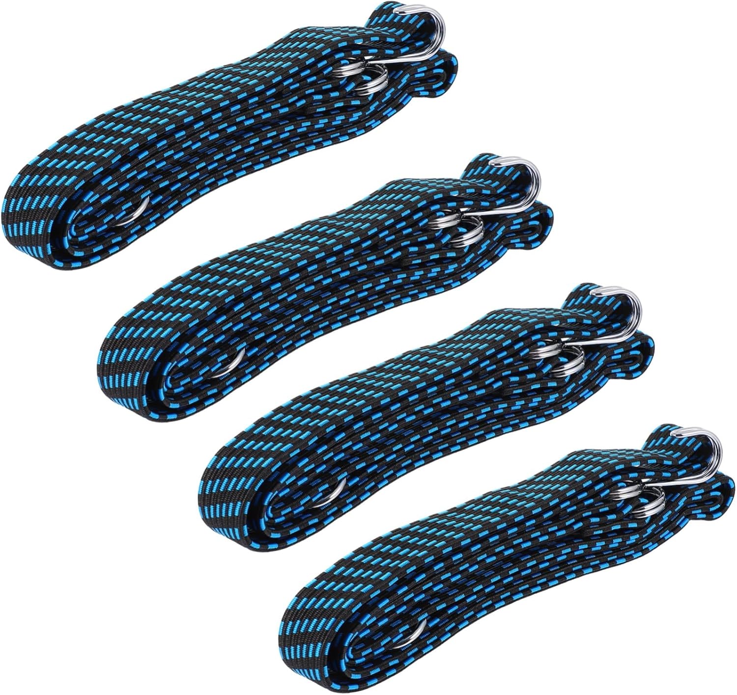 SOIMISS 4pcs Adjustable Elastic Rope with Hooks Luggage Binding Straps for Cars Motorcycles and Camping Gear Durable and Wear-Resistant Cargo Straps for