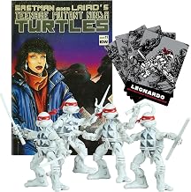 Black and White Comic Book Figures with Comic Book by Playmates Toys