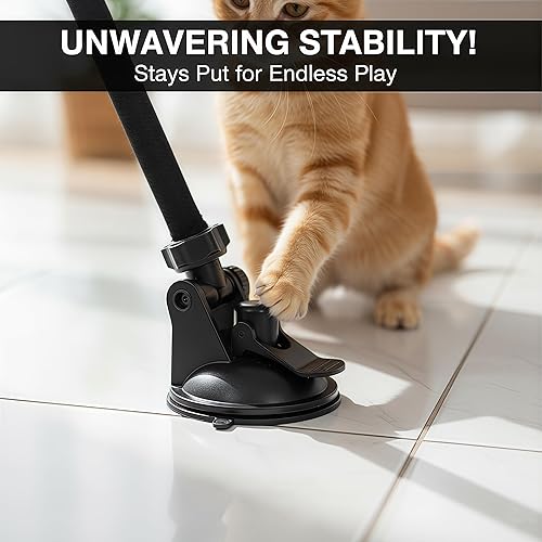 Miniatura 5 de Juguete de saco de boxeo para gatos – Juguete interactivo de boxeo para gatos con acción de balanceo elástico, con guantes de boxeo colgantes, saco