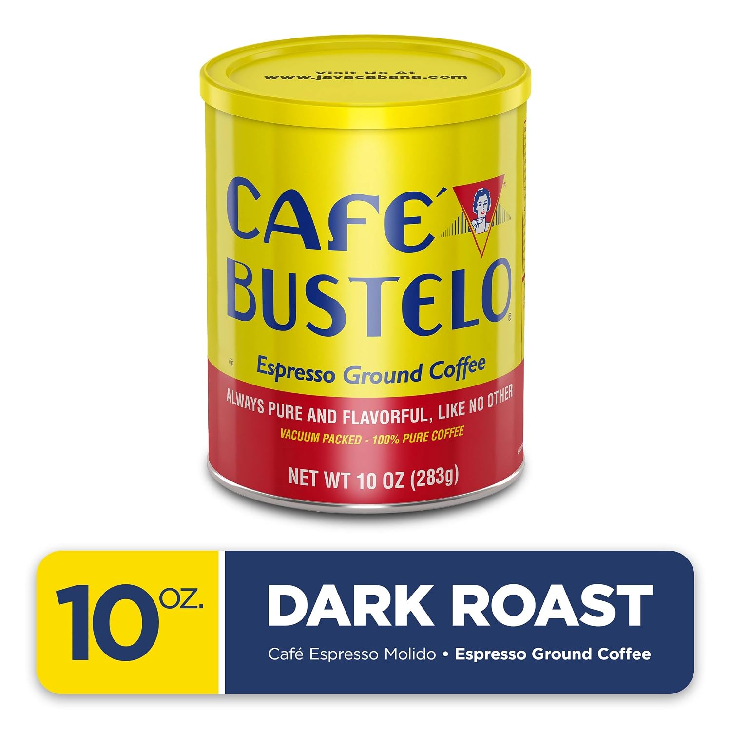 Café Bustelo Espresso Dark Roast Ground Coffee, 10 Ounces