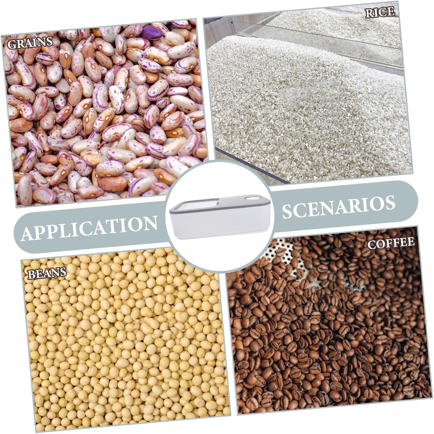 Rice Storage Container Large Capacity Grain Storage Barrel Food Dispenser