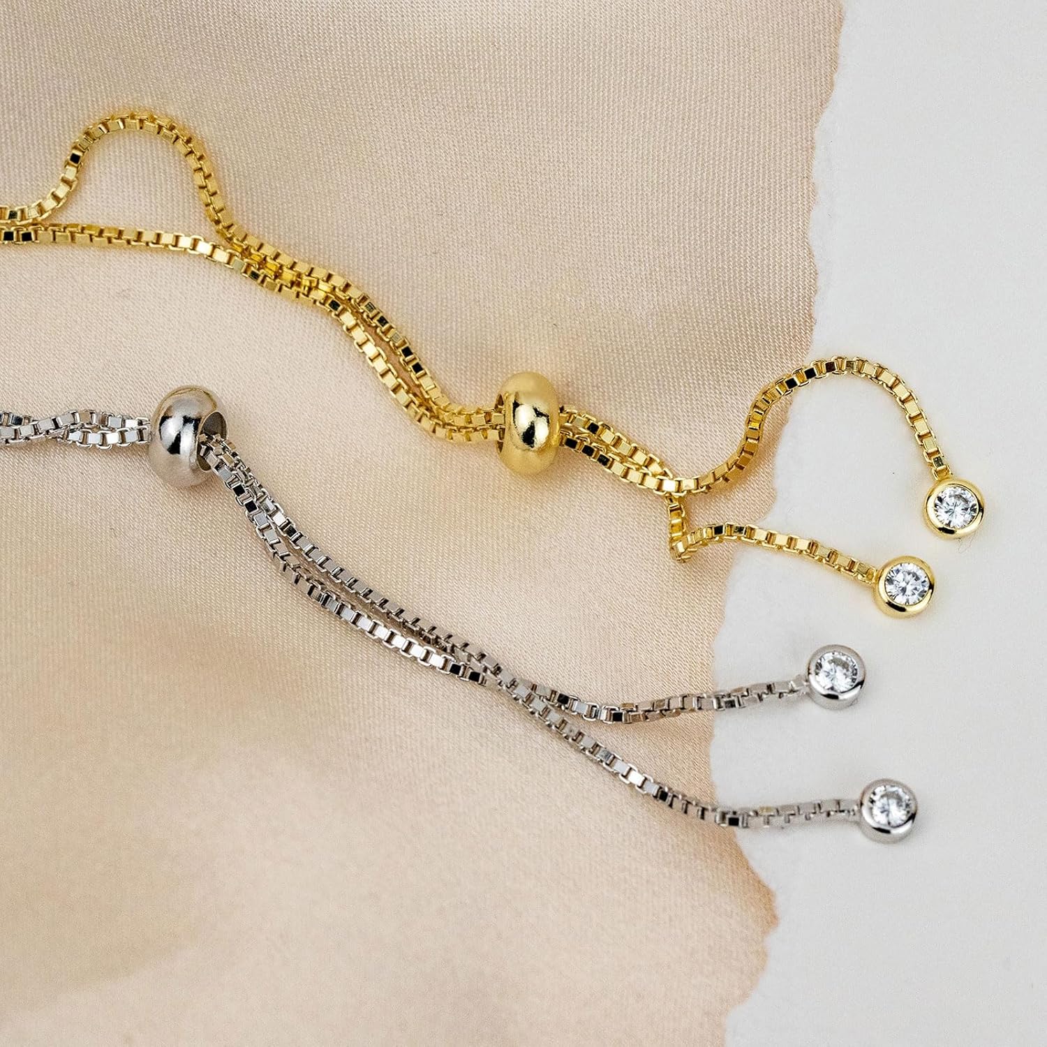 uxcell 20pcs 6mmx2.0mm Insert Rubber Stopper Position Spacer Beads, Stainless Steel Adjustable Slider Beads for Jewelry Bracelet Making Silver - Image 7