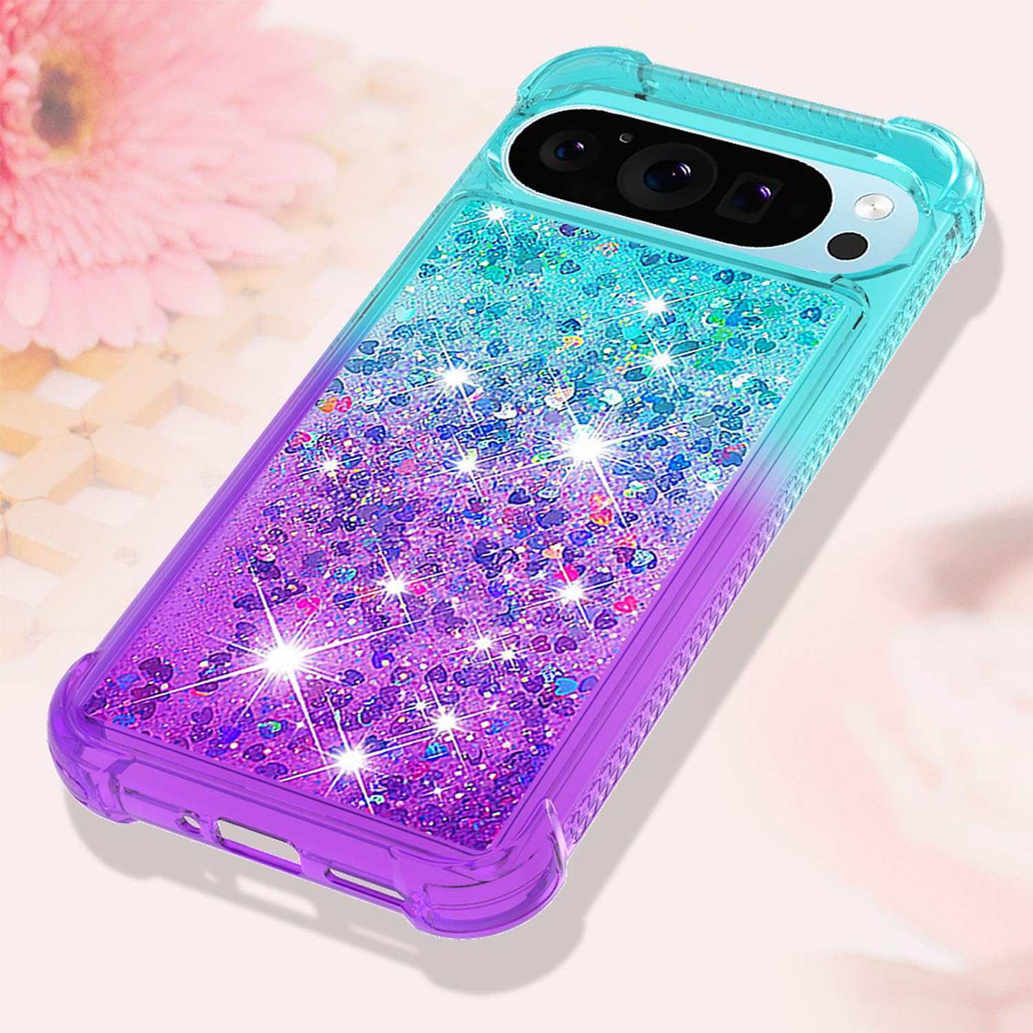 Amazon.co.jp: Google Pixel 9 用 ケース かわいい キラキラクリア