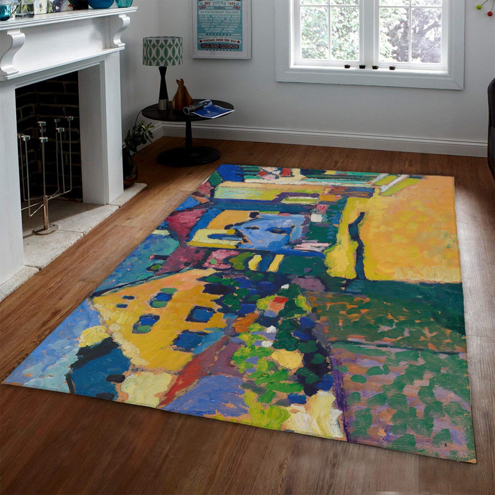 Tapis Kandinsky doux pour chambre d'enfants et salon chaleureux