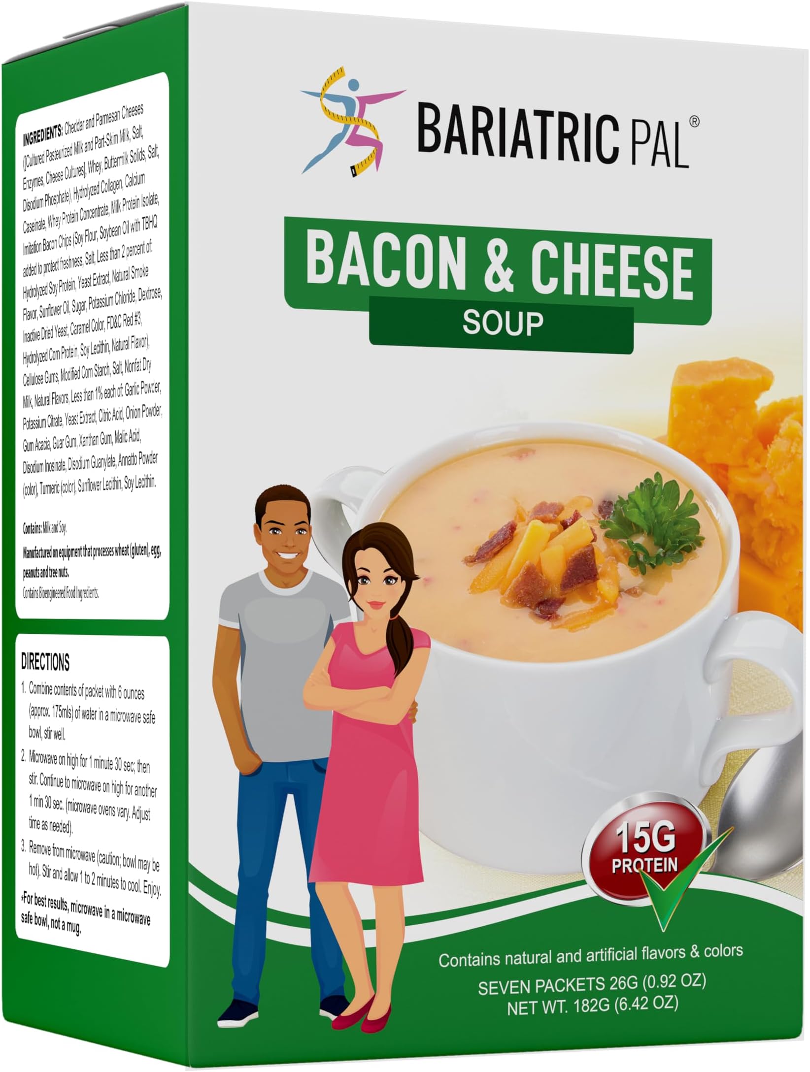 BariatricPal High Protein Meal Replacement Soup - Bacon and Cheddar (1-Pack)
