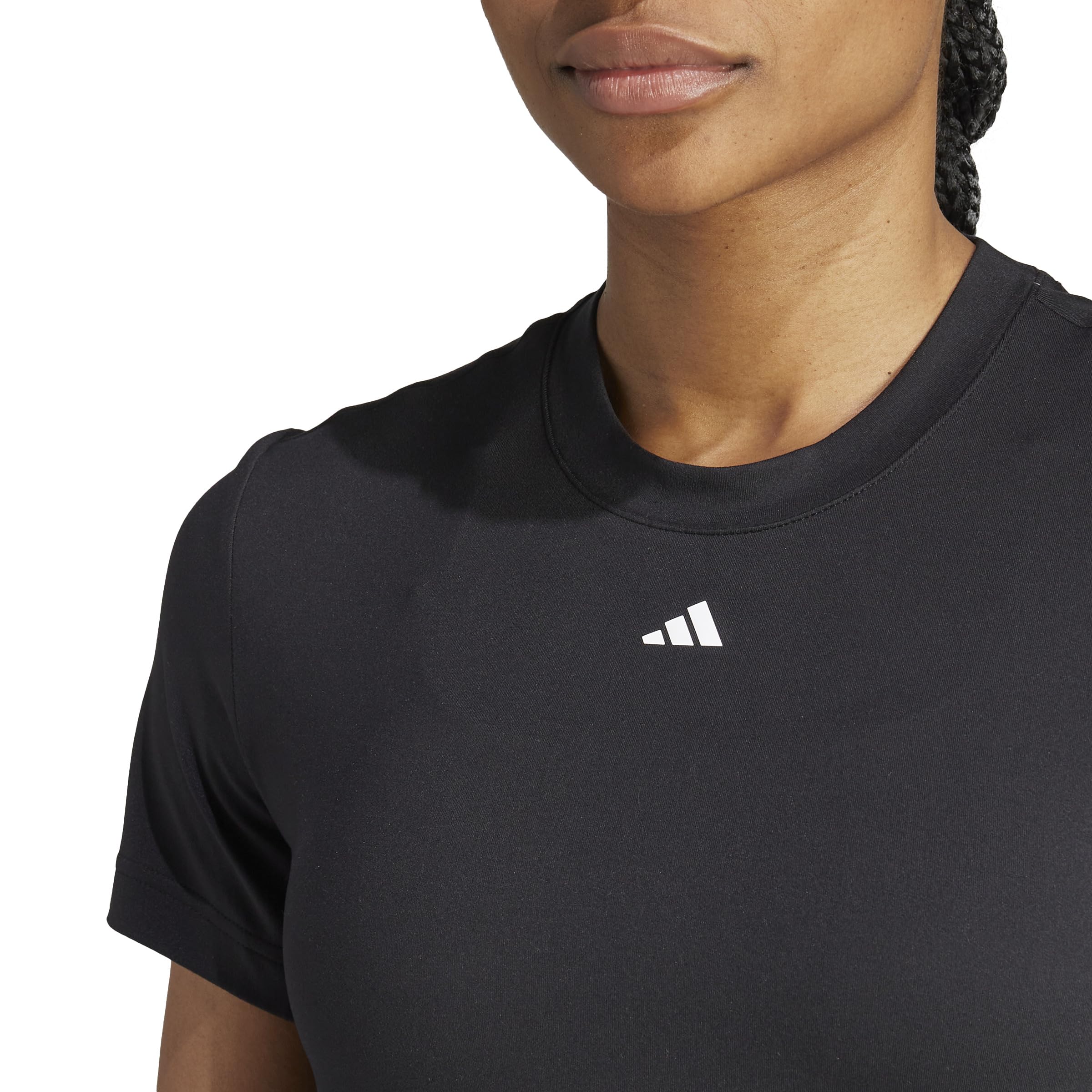 adidas Femme Versatile Tee, Black/White, XS