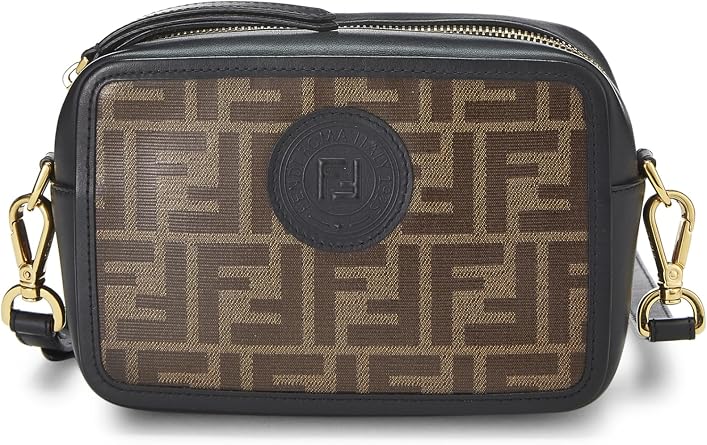 Pre-Loved Black Zucca Coated Canvas Camera Bag Mini