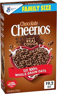 Chocolate Cheerios Gluten Free Heart Healthy Cereal, Whole Grain Oats & Real Cocoa, Family Size 19.2 oz - 4.7 Stars