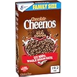 Chocolate Cheerios, Heart Healthy Gluten Free Breakfast Cereal, Made with Whole Grain Oats, Family Size, 19.2 oz
