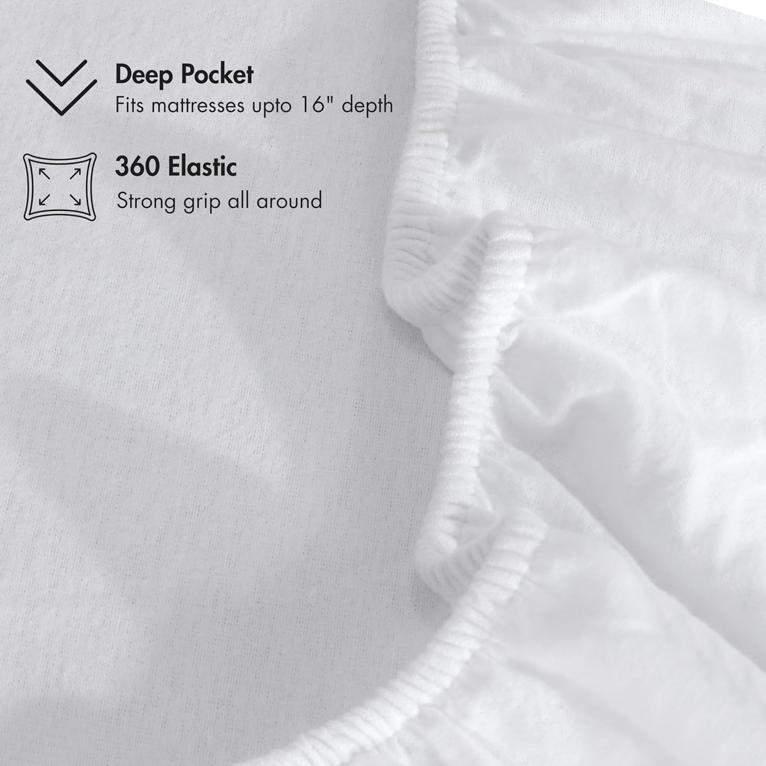 RUVANTI Flannel Sheets Queen Size - GOTS Certified 100% Organic Cotton, 4 Piece Warm, Soft & Breathable Set, Deep Pocket Snug Fit, Double Brushed Cozy All Season Bedding, Pure White - Image 6
