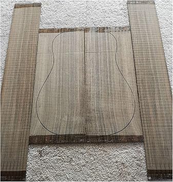 FLFL Ebony Guitar Full Veneer Back and Side Guitar Maid Material Unfinished Guitar Kit Color 1