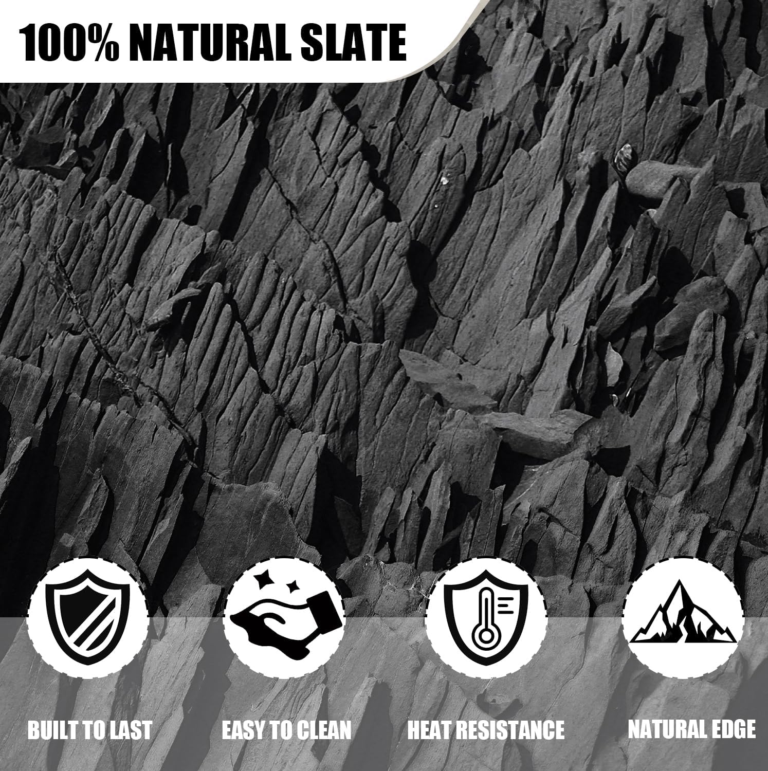 72 PCS Round Slate Drink Coasters Set, Black Slate Stone Coasters Bulk Cup Coaster Laser Engraving Blanks with Anti-Scratch Bottom for Office Kitchen Apartment Bar Home Dinner Table Decor - Image 3