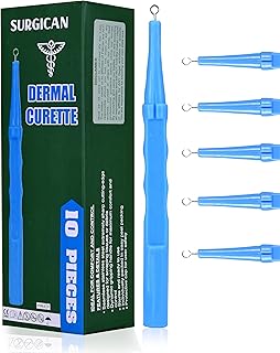 SURGICAN Sterile Disposable Dermal Curettes, Easy Peel Packing - Box of 10 - New and Improved (3 mm [Pack of 10])