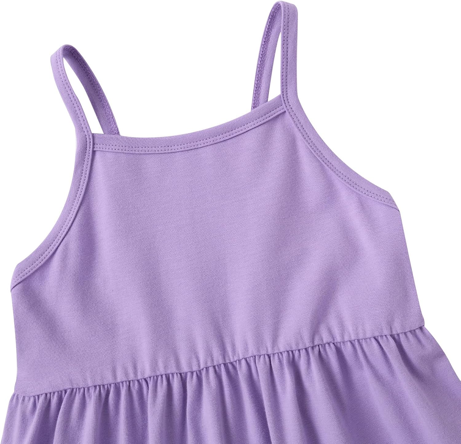 Vieille Toddler Girls Sleeveless Jumpsuits Spaghetti Strap Romper Clothes Long Pants with Pockets 2-8 Years
