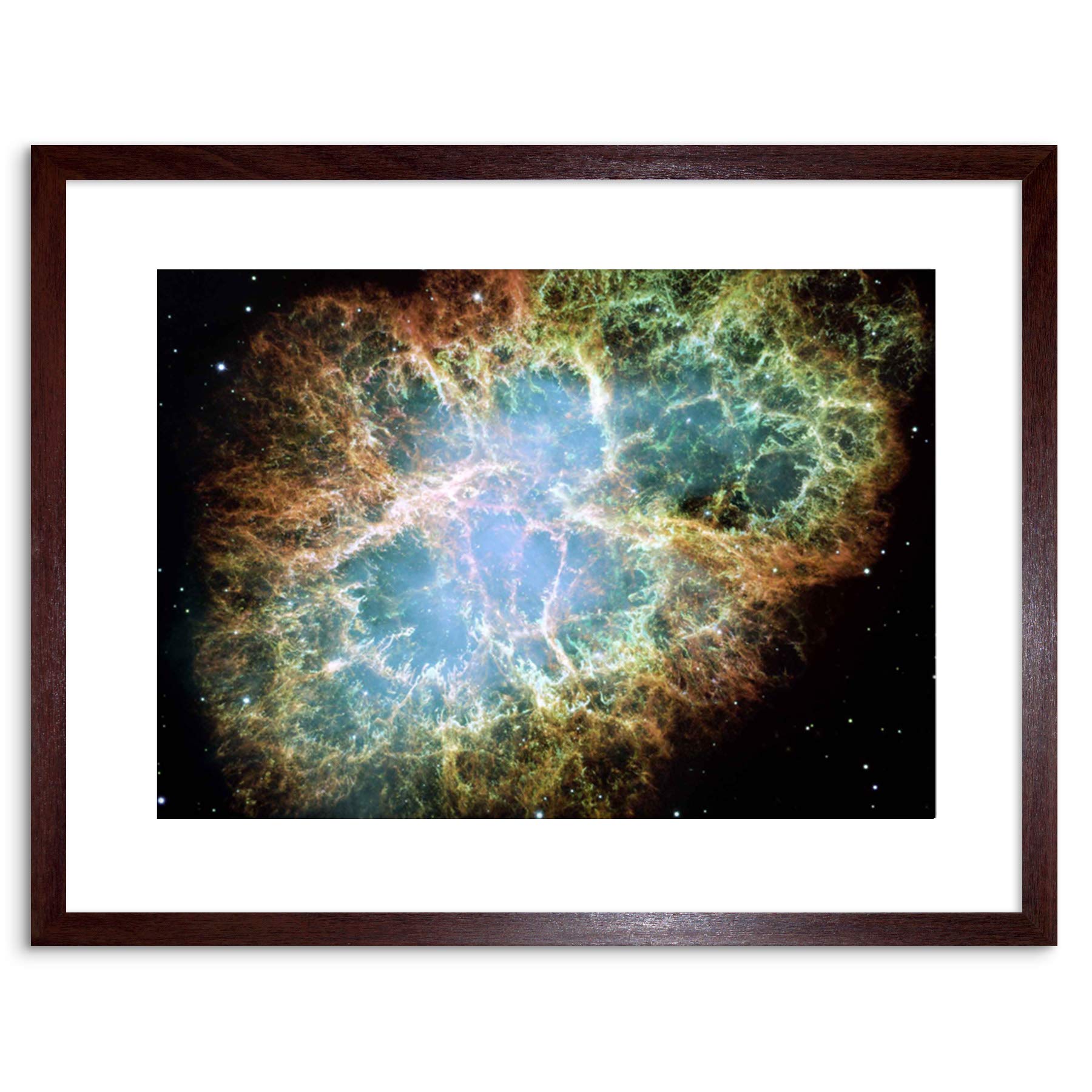 Wee Blue Coo SPACE PHOTO HUBBLE IMAGE CRAB NEBULA FRAMED PRINT F97X3668